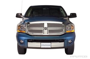 Dodge RAM 3500 Grille Insert - Putco - Liquid Mesh - Chrome - `03-`04
