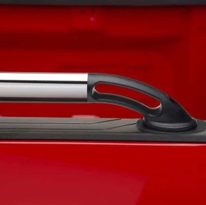 GMC Sierra Truck Bed Side Rail - Putco - Traditional Locker - Black - `07-`14