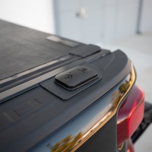 Chevrolet Silverado HD Exterior Grab Handle - Driver Side Rear - Putco - Push-Up - Black - `15-`19