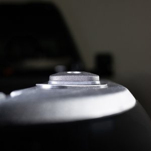 GMC Sierra 1500 Exterior Trim Handle - Passenger Side Rear - Putco - Push-Up - Black - `19-`26