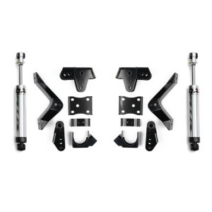 Chevrolet Silverado 1500 Lowering Spindles - QA1 - Single Adjustable Pro-Coil + Rear Shocks - `19-`26
