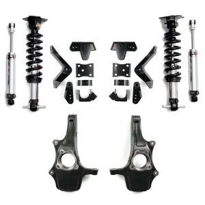 Chevrolet Silverado 1500 Coilover Suspension Kit - QA1 - Double Adjustable + Pro-Coil + Rear Drop - `19-`26