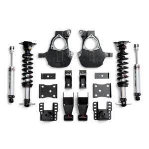 Chevrolet Silverado 1500 Coilover Suspension Kit - Front + Rear - QA1 - Dual Adjustable Drop Spindles + Adjustable Coil-Overs - `14-`16