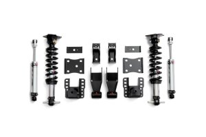 GMC Sierra 1500 Suspension Lowering Kit - Front + Rear - QA1 - Double Adjustable with Drop Spindles - `14-`18