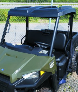 Polaris Ranger Roof - QuadBoss - 2-Piece with Storage - Black - `15-`19