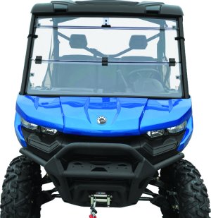 Can-Am Defender HD10 Windshield - QuadBoss - Windbreak Folding - `16-`22 Can-Am Defender HD10 Windshield - QuadBoss - Windbreak Folding - `16-`22