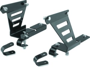 Polaris Scrambler 400 Rear Rack Mount Kit - QuadBoss - Black - `96-`02
