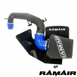 Ford Focus Performance Air Intake - Ramair - Cold Air, Foam Filter, Heat Shield, Powder-Coated Hard Pipe - Blue - 2.3L EcoBoost - '15-'19