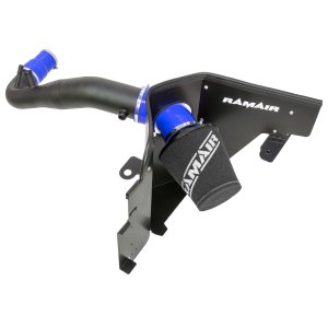 Ford Mustang Performance Air Intake - Ramair - Cold Air, Foam Filter, Blue Silicone - Blue - 2.3L EcoBoost - '15-'22