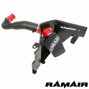 Ford Mustang Performance Air Intake - Ramair - Cold Air, Foam Filter - Red - 2.3L EcoBoost - '15-'22
