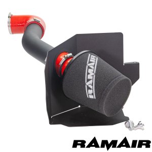 Ford Fiesta Performance Air Intake - Ramair - Foam Filter + Heat Shield - Red - 1.0 EcoBoost - '17-'20