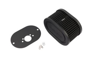 Carburettor Intake Air Filter Baseplate - Ramair - Black