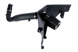 Ford Mustang Performance Air Intake - Ramair - Pleated Filter + Heat Shield + Hard Intake Pipe - Black - 2.3L EcoBoost - '15-'22