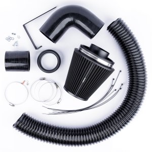 Audi A3 8P Performance Air Intake - Ramair - Pleated Proram Filter + Silicone Hoses - Black - 3.2L V6