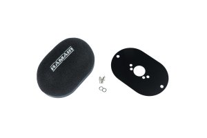 Carburetor Air Filter & Baseplate - Ramair - Black