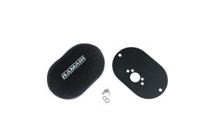 Carburetor Air Filter & Baseplate - Ramair - Black