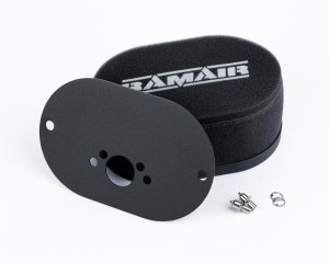 Carburettor Foam Air Filter with Baseplate - Ramair - Black