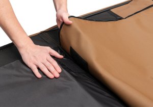 Jeep Wrangler Frameless Soft Top - Rampage - All Inclusive Frameless All Season Dual Top System - Spice - `97-`06