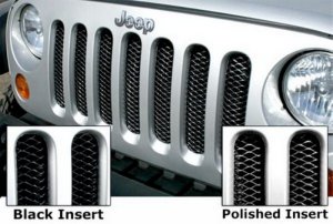 Jeep Wrangler Unlimited Sport Grille - Rampage - 3D Single Piece - Gloss Black - 2016