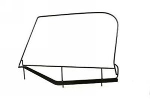 Jeep Wrangler Soft Top Hardware - Rampage - Window Frame - Black - `97-`06