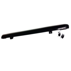 Jeep Wrangler Windshield Channel - Rampage - No Drill - Black - `97-`06