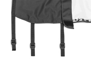 Jeep Wrangler Tonneau Cover - Rampage - Soft Top - Black Denim - `97-`02