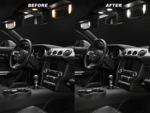 Ford Mustang Interior Lighting Kit - Raxiom - Axial Series Stage 1 - Cool White - `15-`23