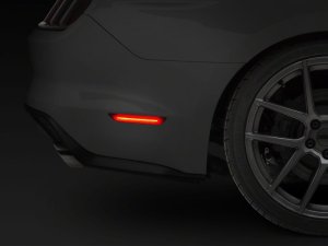 Ford Mustang Side Marker Lights - Rear - Raxiom - Axial Series LED - Red - `15-`23