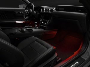 Ford Mustang Interior Lighting - Raxiom - LED Footwell Lighting Kit - Red - `15-`23