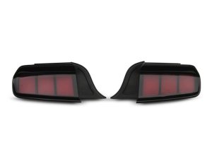 Ford Mustang LED Taillights - Rear - Raxiom - Profile LED - Gloss Black Housing - Red Lens - `15-`23