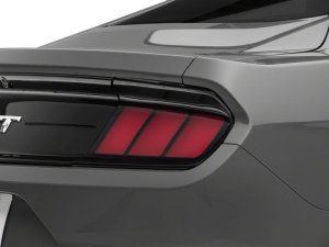 Ford Mustang LED Taillights - Rear - Raxiom - Profile LED - Gloss Black Housing - Red Lens - `15-`23