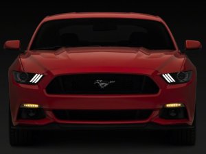 Ford Mustang Turn Signals - Front - Raxiom - Sequential LED - Amber - `15-`17
