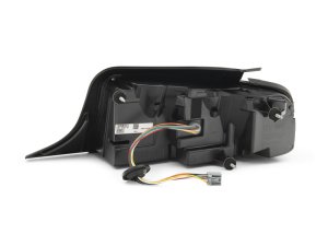 Ford Mustang LED Taillights - Rear - Raxiom - Vector V2 - Black Housing (Clear Lens) - `13-`14