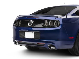 Ford Mustang LED Taillights - Rear - Raxiom - Vector V2 - Black Housing (Clear Lens) - `13-`14