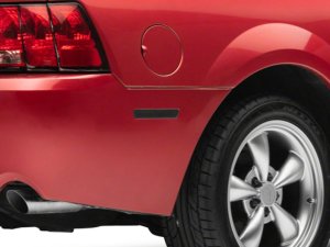 Ford Mustang Side Markers - Rear - Raxiom - Axial Series LED - Smoked - `99-`04