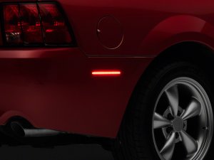 Ford Mustang Side Markers - Rear - Raxiom - Axial Series LED - Smoked - `99-`04