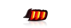 Ford Mustang LED Taillights - Raxiom - Euro Style - Gloss Black Housing, Red Lens - `15-`23