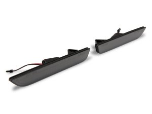 Ford Mustang Side Marker Lights - Front + Rear - Raxiom - Axial Series LED - Smoked - `10-`14