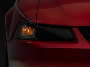 Ford Mustang LED Headlights - Raxiom - Axial Series OEM Style - Black Housing, Smoked Lens - `99-`04