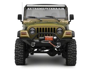 Jeep Wrangler LED Light Bar Mount - Windshield - Raxiom - Textured Black - `97-`06