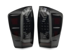 Toyota Tacoma LED Taillights - Raxiom - Black Housing - Clear Lens - `16-`23