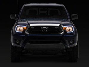 Toyota Tacoma LED Headlights - Raxiom - Axial Series with Seq LED Bar - Black - `12-`15