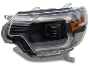 Toyota Tacoma LED Headlights - Raxiom - Axial Series Switchback Projector - Black - `12-`15