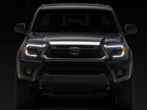 Toyota Tacoma LED Headlights - Raxiom - Switchback Projector - Chrome - `12-`15