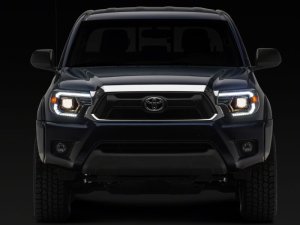 Toyota Tacoma LED Headlights - Raxiom - Switchback Projector - Chrome - `12-`15