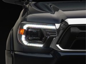 Toyota Tacoma LED Headlights - Raxiom - Switchback Projector - Chrome - `12-`15