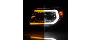 Toyota Tacoma LED Headlights - Raxiom - Axial Series Switchback Proj - Chrome - `05-`11