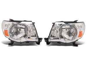 Toyota Tacoma LED Headlights - Raxiom - Axial Series OE Replacement - Chrome - `05-`11