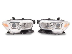 Toyota Tacoma LED Headlights - Raxiom - Axial Series OE Replacement - Chrome - `16-`23
