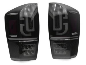 Toyota Tacoma LED Taillights - Raxiom - XW Series Sequential - Black Housing/ Smoked Lens - `16-`23